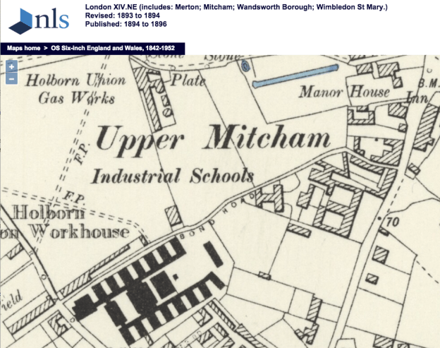 1894 OS Map Bond Road