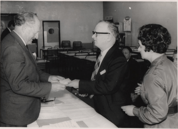 1969 Bill receives his long term service award