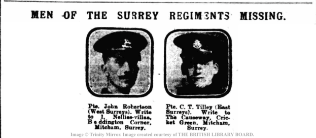 DM19161101 Men of Surrey Regts Missing