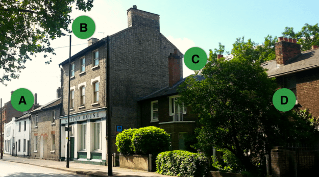 Lower Green West with Labels