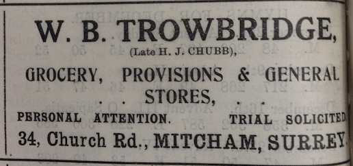 January 1924 ad in Parish Church Magazine