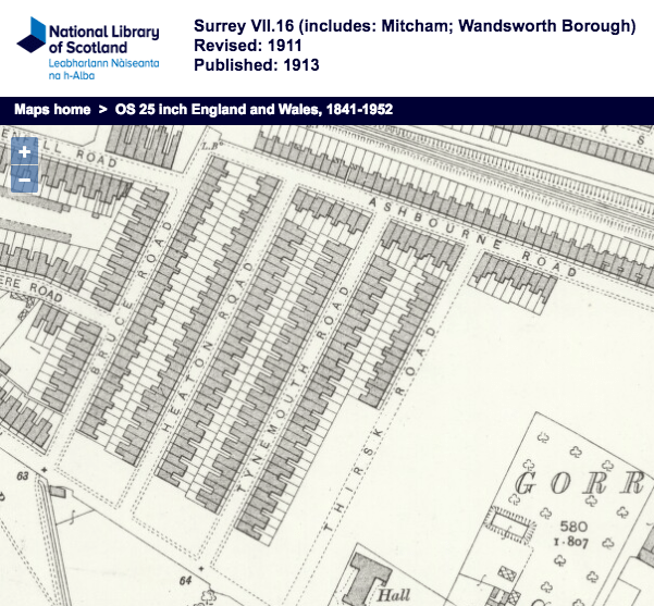 Tynemouth Road Mitcham History Notes