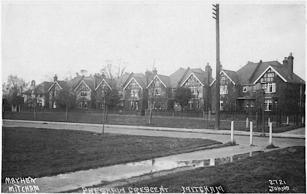 Photo possibly taken after the houses were built. 